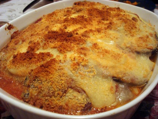 Melanzane gratinate con la besciamella