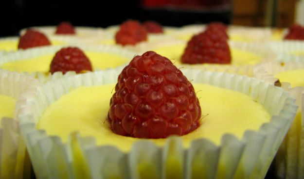 Mini cheesecake ai lamponi