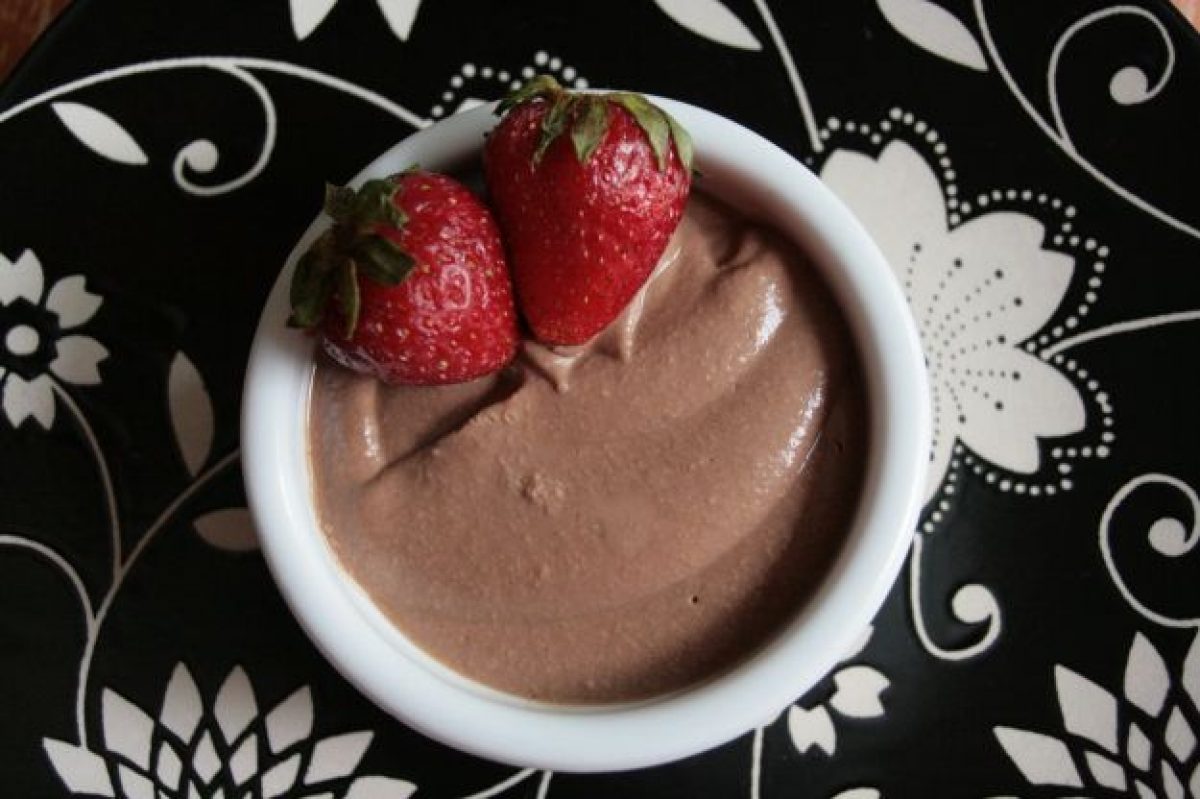 Mousse di cioccolato vegana