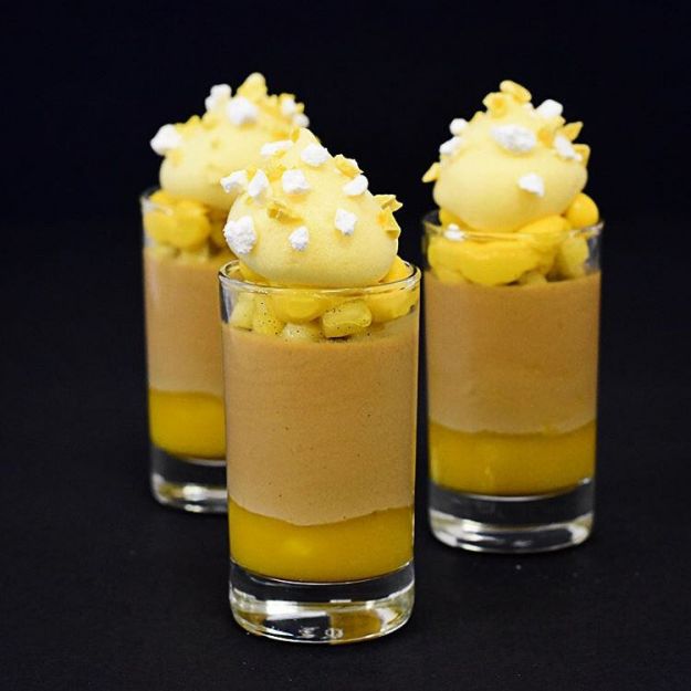 mousse mango e cioccolato