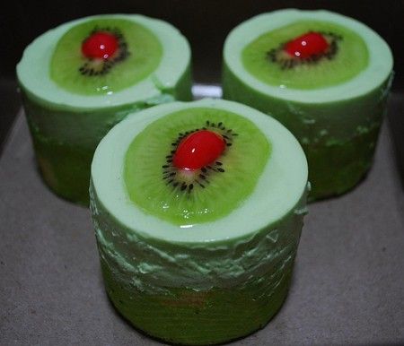 mousse verde al kiwi