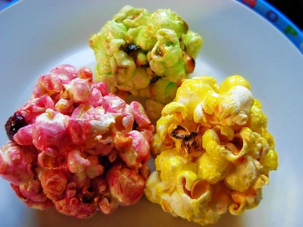 palle popcorn caramellati per carnevale