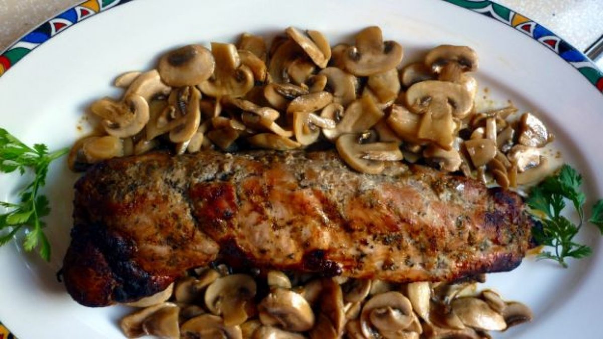 Pancetta arrotolata con funghi