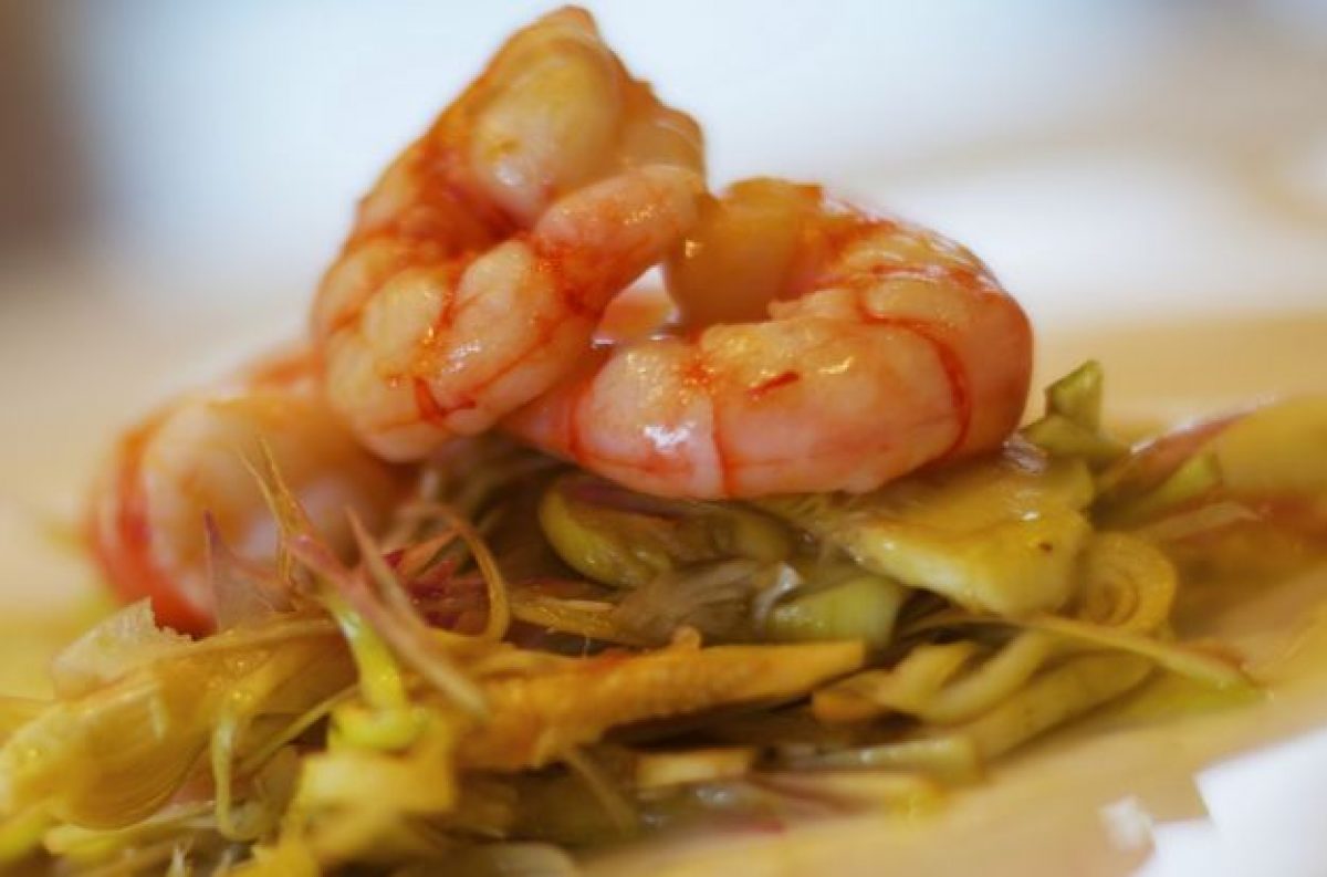 Pasta ai gamberi e carciofi