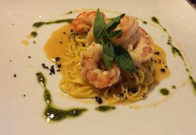 pasta con gamberi