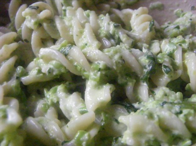 pasta con mascarpone e piselli