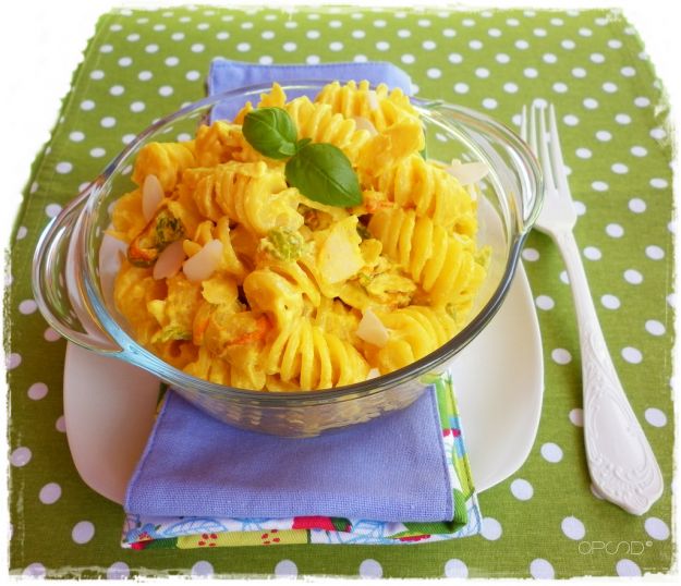 pasta in salsa di fiori di zucca