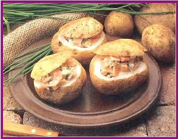 patate ripiene di funghi