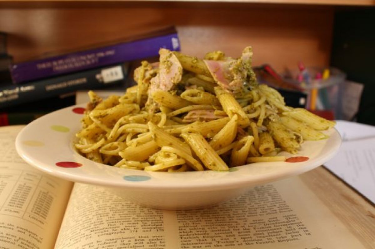 Penne alla crema di pistacchio