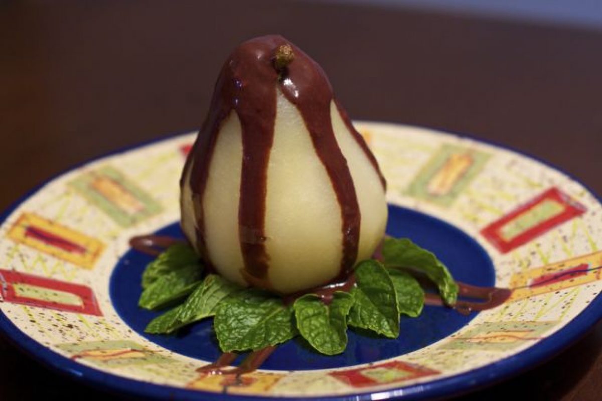 Pere con cioccolato piccante