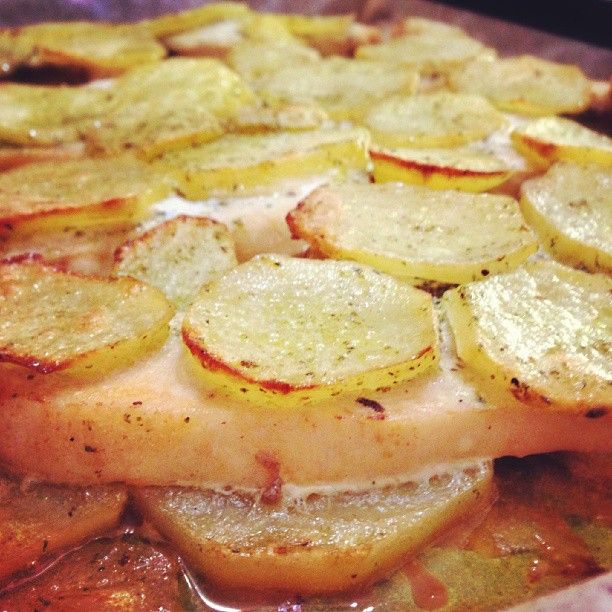 Pesce Spada Gratinato Al Forno Con Patate