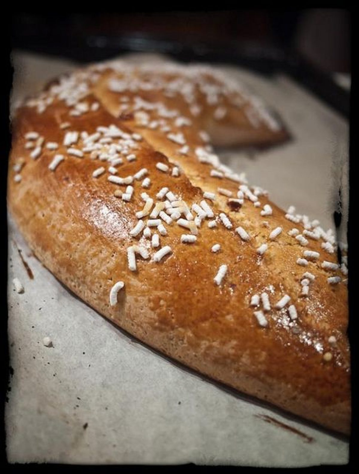 Pinza bolognese con la mostarda