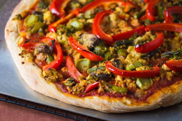 Pizza vegan alle otto verdure