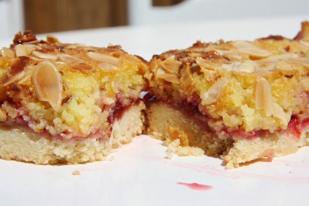 Cherry Bakewell Squares 1