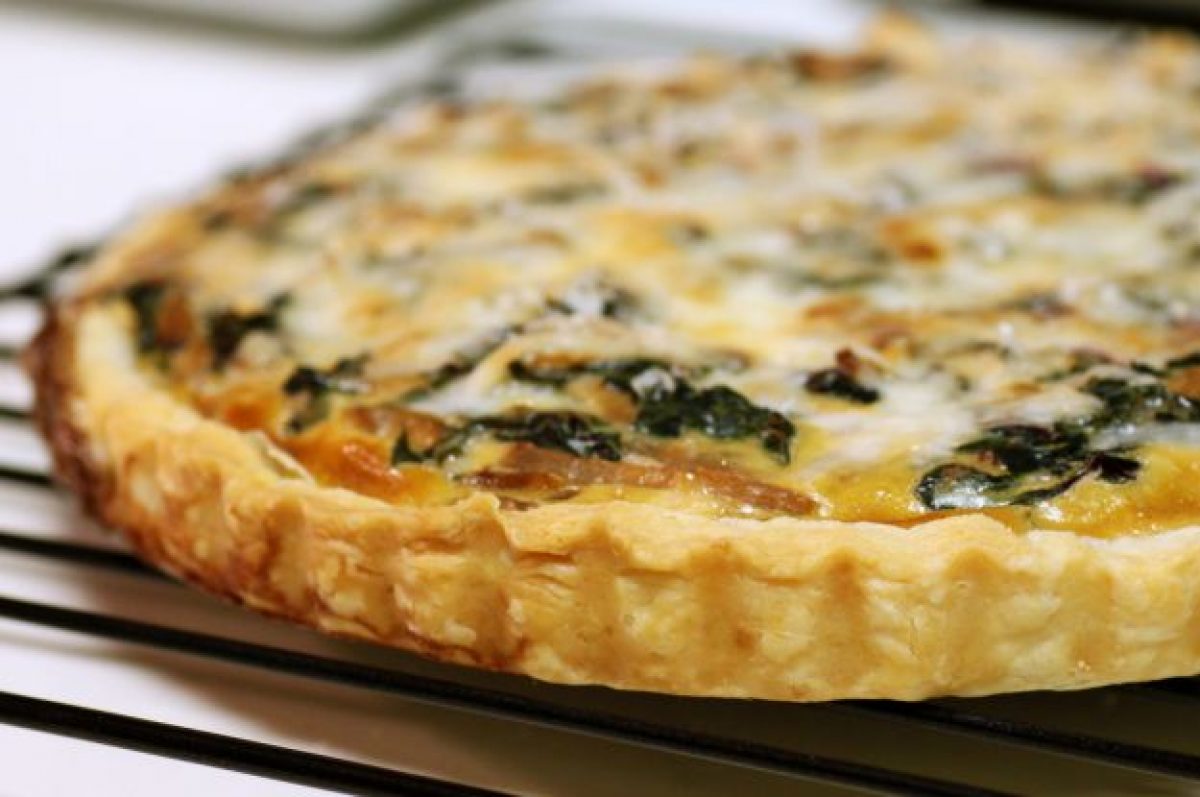 Quiche di funghi, speck e patate