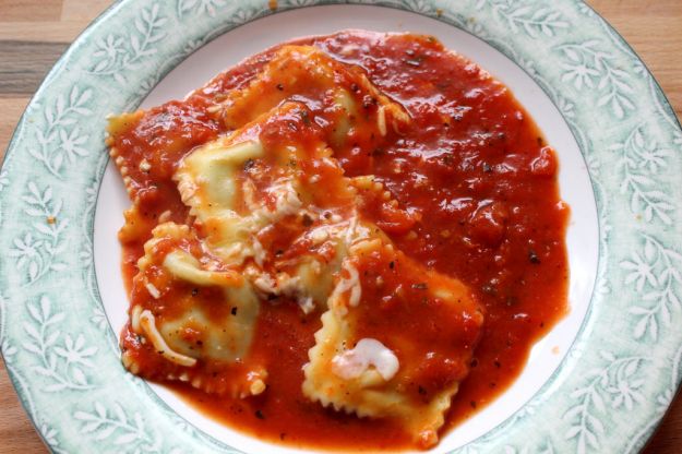 ravioli con la burrata