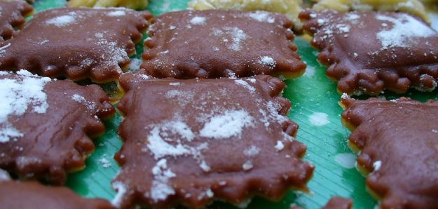 ravioli dolci al mango