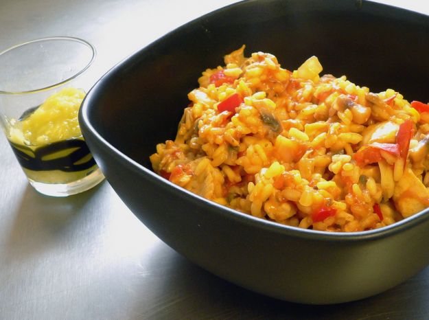 riso con carciofi e seitan 1