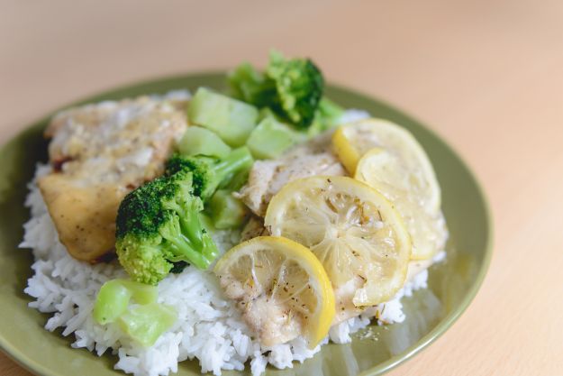 Riso al vapore con broccoletti