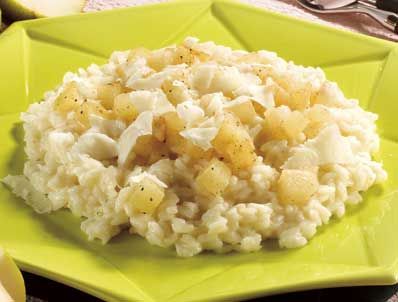 Risotto con pere e crescenza