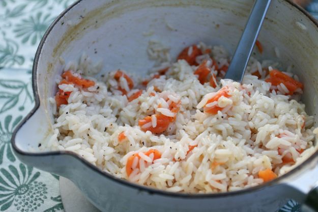 Risotto alle carote e mandorle