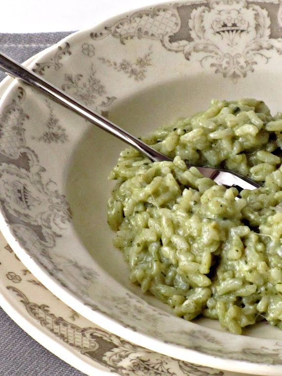 risotto verde con ricotta e spinaci