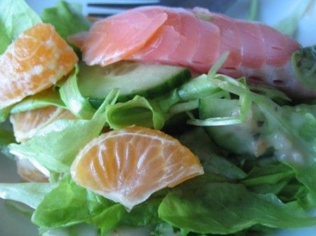 Salmone con mandarini