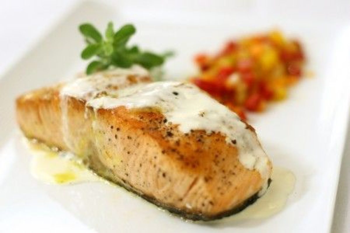 Scaloppine di salmone con crema