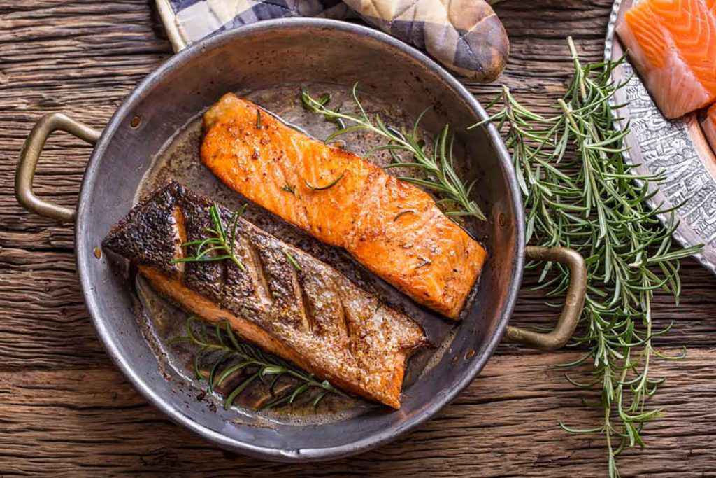 Salmone in padella