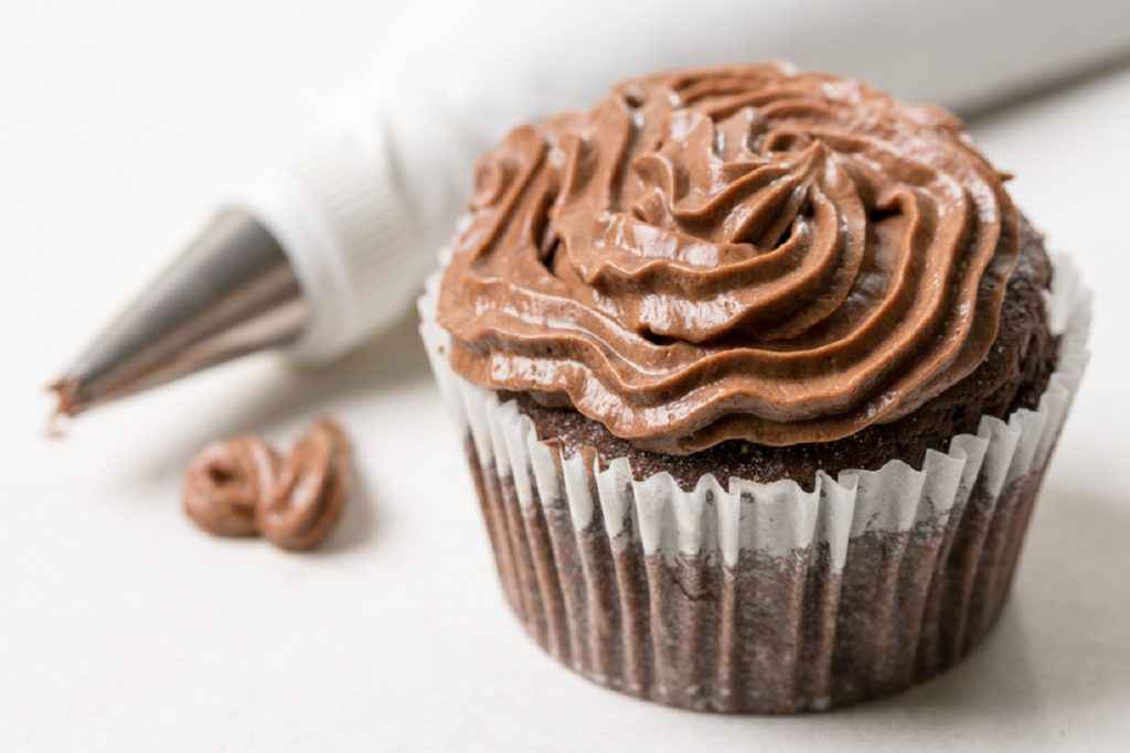 cupcake con crema di panna al cioccolato