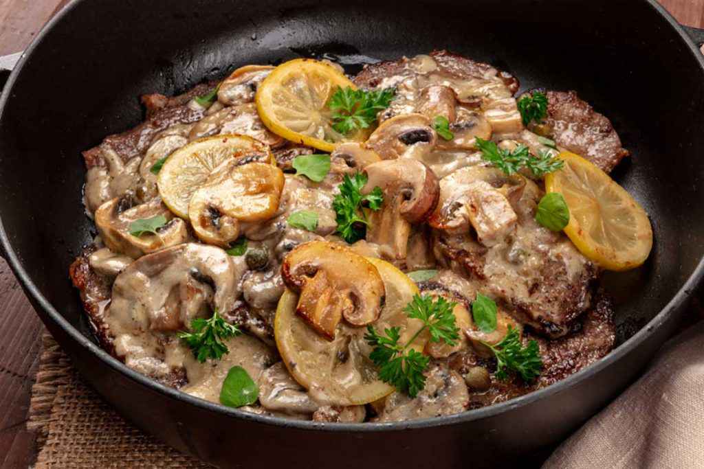 Scaloppine ai funghi