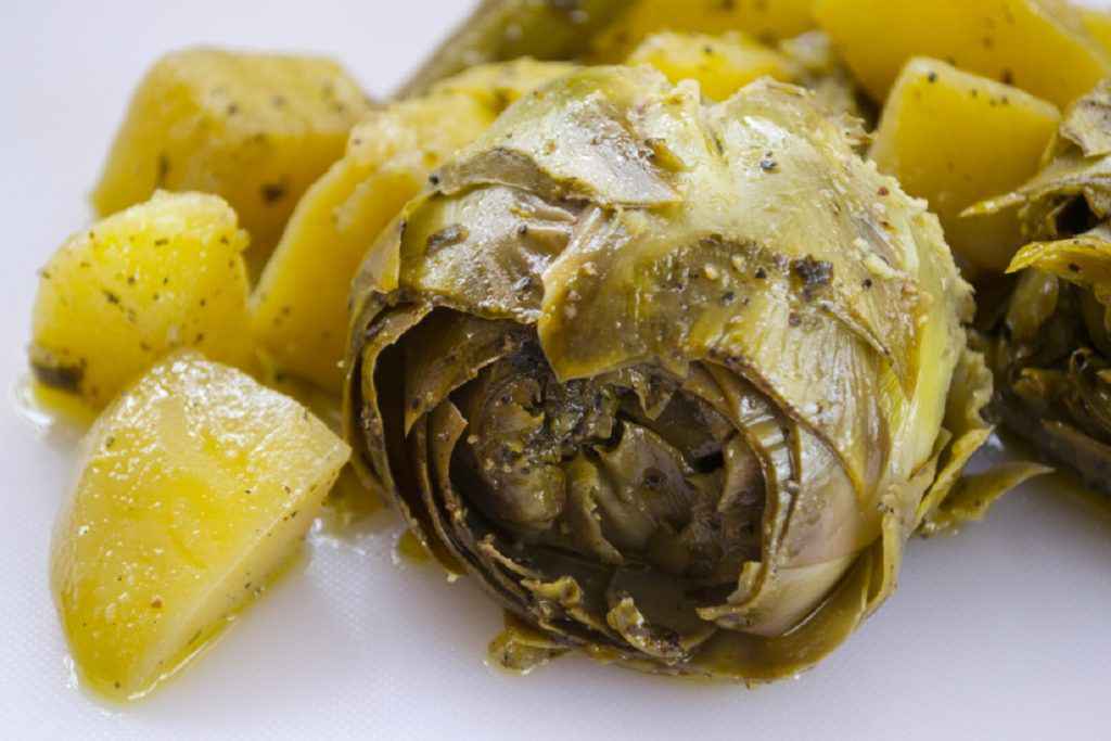 carciofi e patate