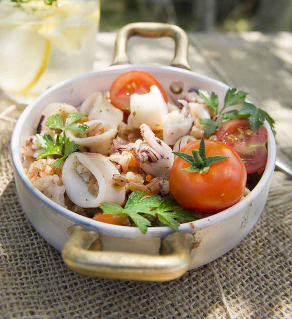 Insalata di farro ai frutti di mare