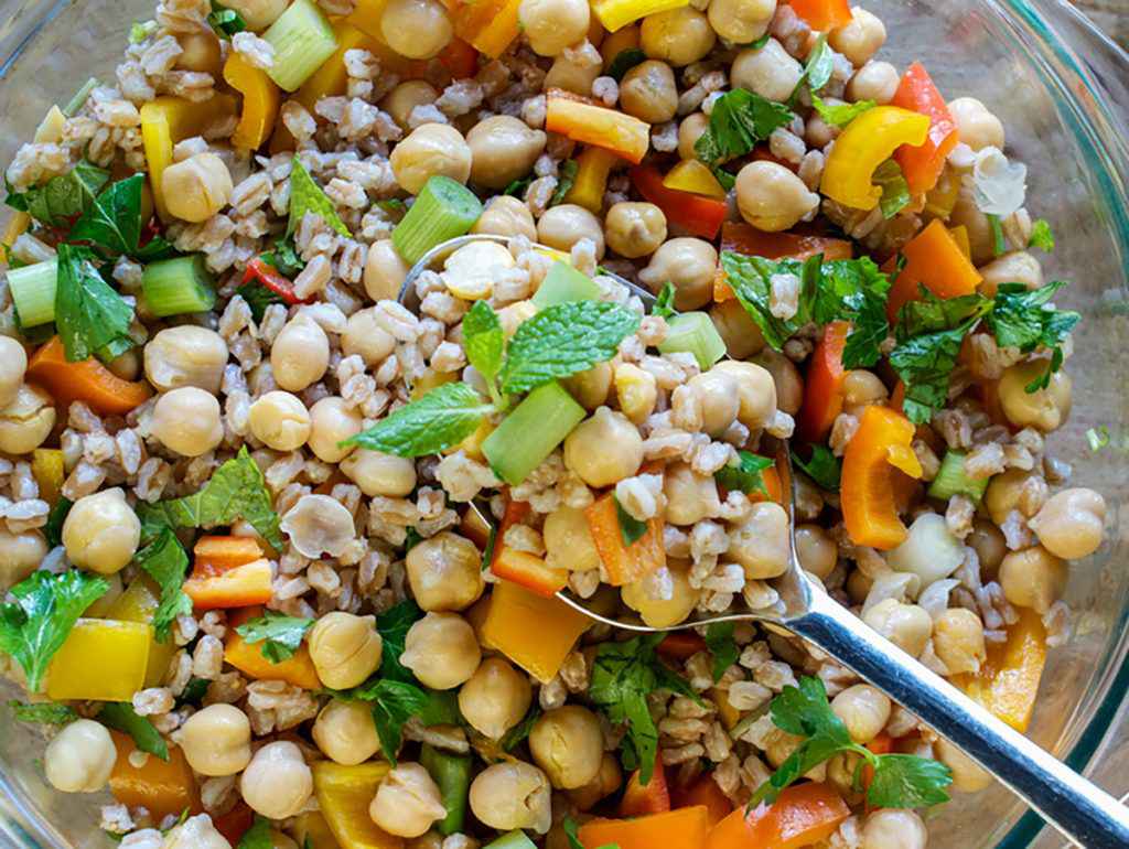 Insalata di farro e ceci