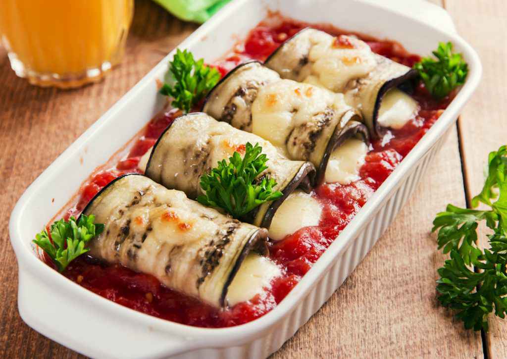 Involtini di melanzane alla siciliana