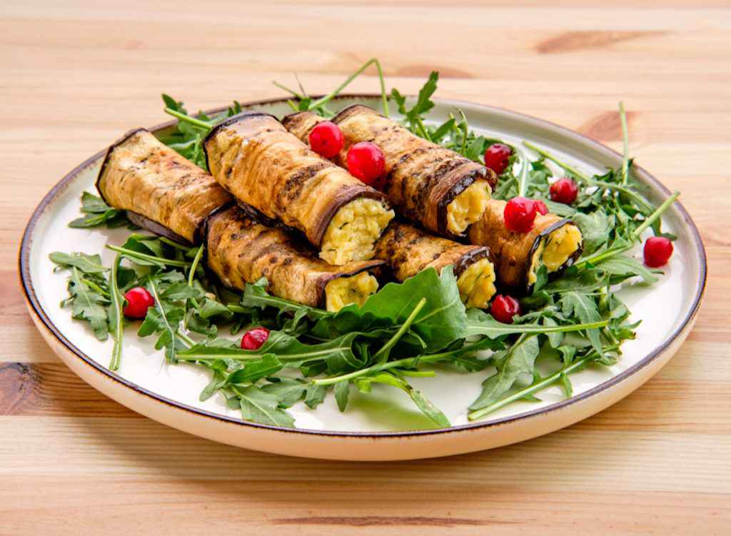 Involtini di melanzane con tonno