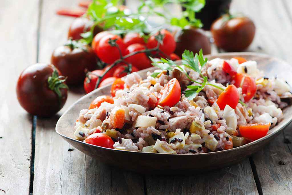 Insalata di riso mediterranea