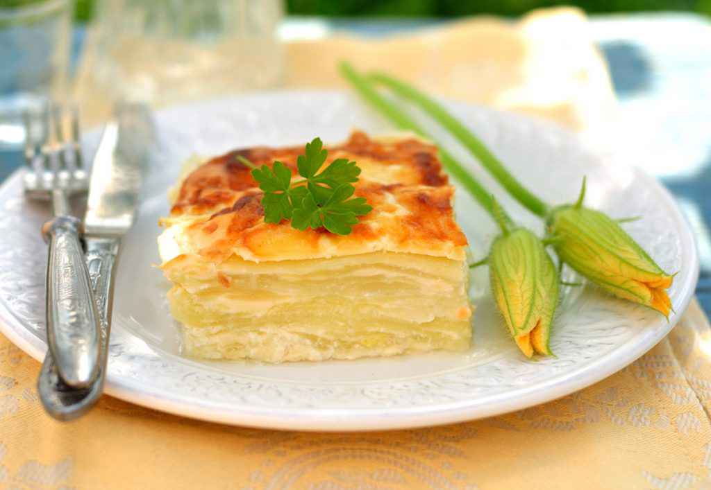 Lasagne estive con fiori di zucca