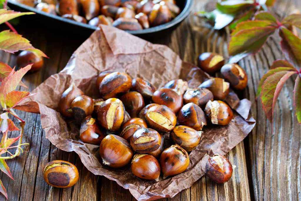 Castagne al forno