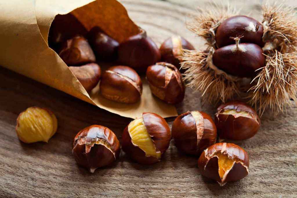 Castagne al forno