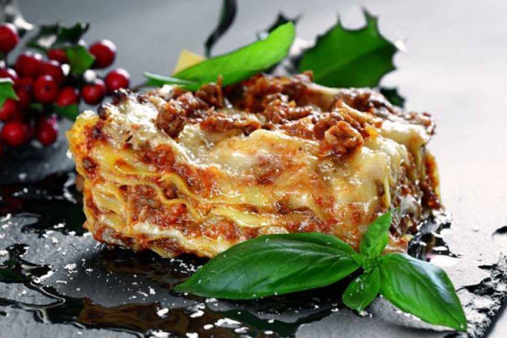 Lasagne menu di Natale per bambini