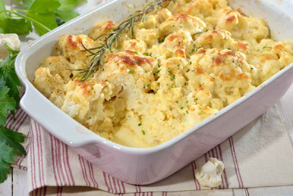 cavolfiore al forno gratinato