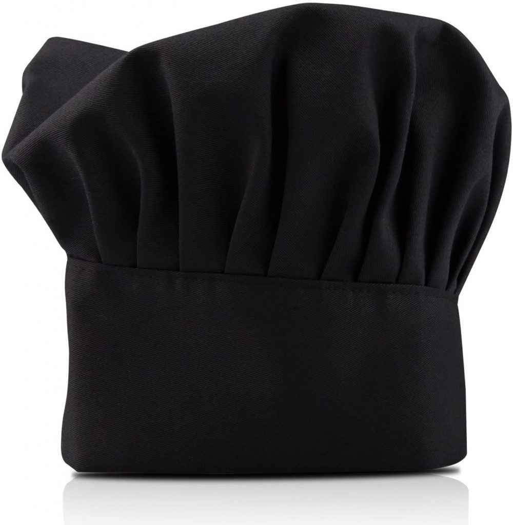 Cappello da chef nero