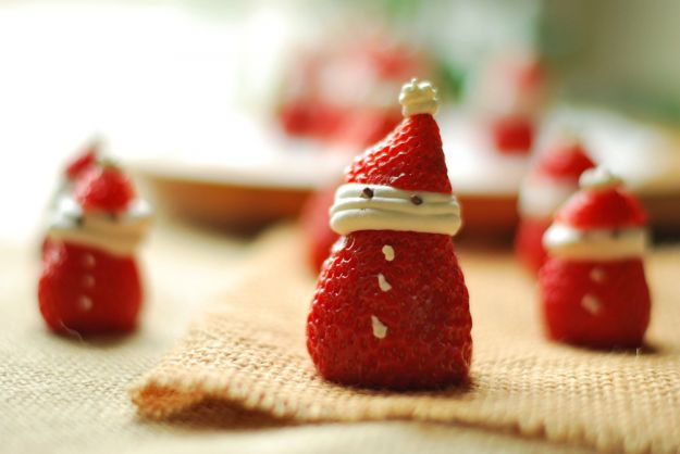 Babbo Natale di fragole e panna
