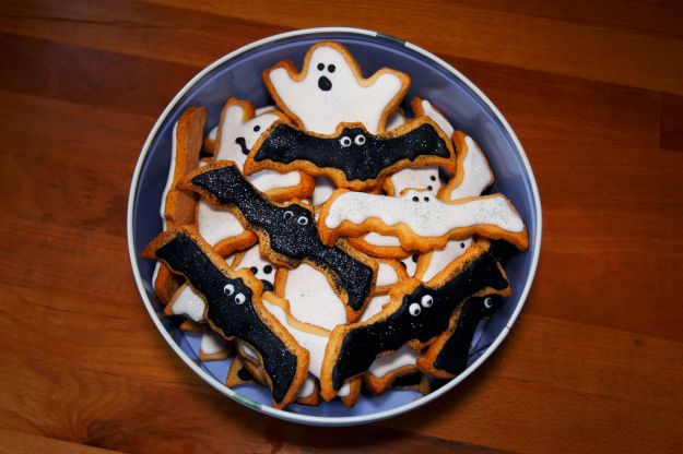 Biscotti pipistrello di Halloween