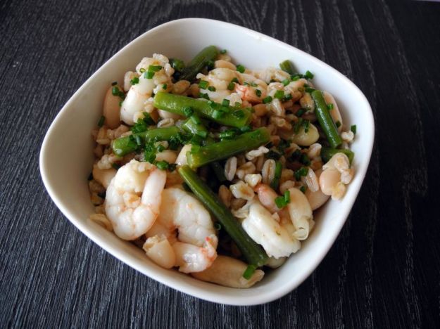 Insalata di farro e gamberetti