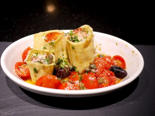 Paccheri ripieni di pesce
