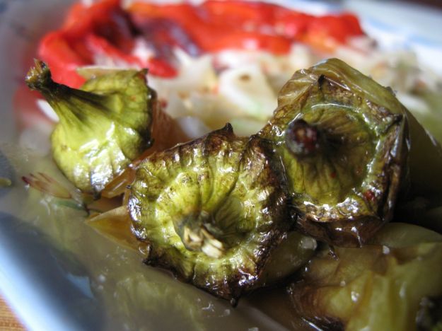 Peperoni verdi al forno