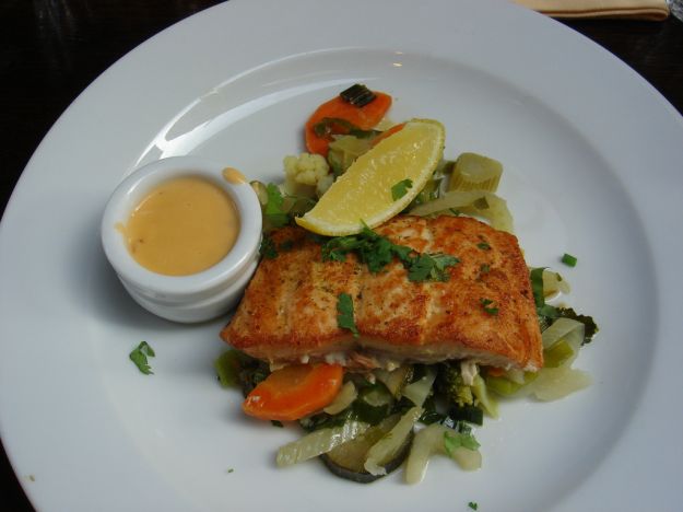 Pesce persico gratinato al forno