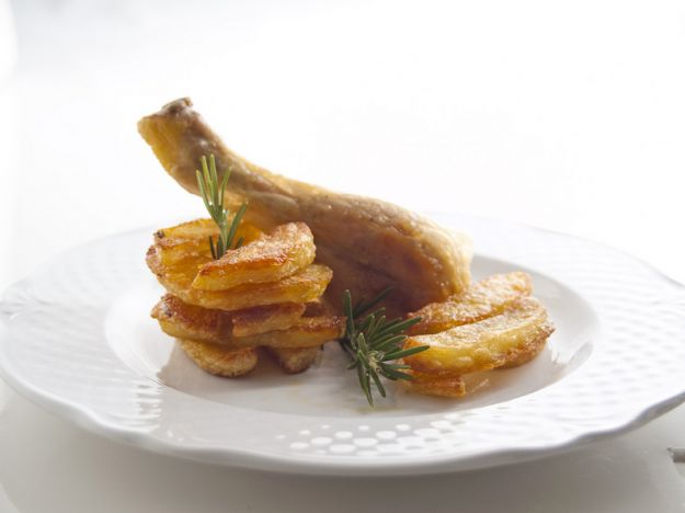 Pollo al forno con le patate